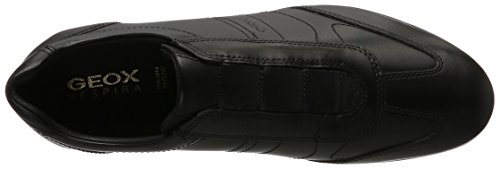 Geox UOMO SYMBOL C Piso Oxford Hombre, Negro (Black), 40 EU
