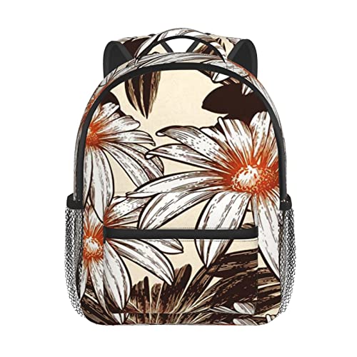 gjowegode Mochila Infantil para Niño Kindergarten, Glamour Manzanilla Floral Mochilas Kinder Preescolar Niñas Mochila Mochilas Lindo 2-6 Años, De Vuelta a La Escuela