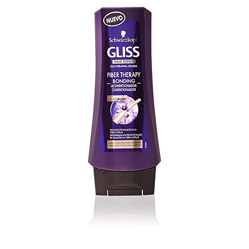 Gliss Fiber Therapy Acondicionador de Schwarzkopf para cabello sobreprocesado (plancha y/o tinte) - 1 ud de 200 ml