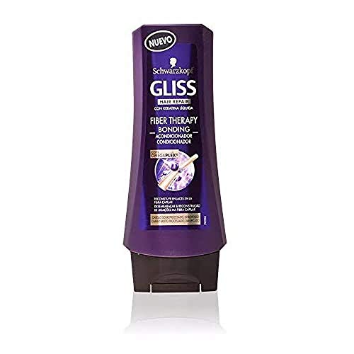 Gliss Fiber Therapy Acondicionador de Schwarzkopf para cabello sobreprocesado (plancha y/o tinte) - 1 ud de 200 ml
