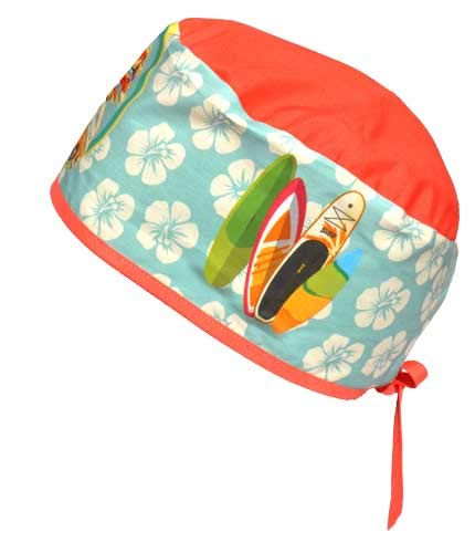 Gorro médico, quirófano, enfermero, dentista, veterinario, Tablas surf, Pelo Corto.