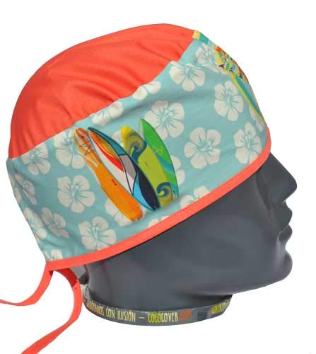 Gorro médico, quirófano, enfermero, dentista, veterinario, Tablas surf, Pelo Corto.