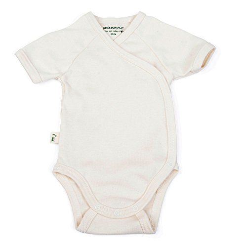 Grünspecht - Body para bebé (manga corta, algodón orgánico), color blanco blanco naturaleza Talla:62/68
