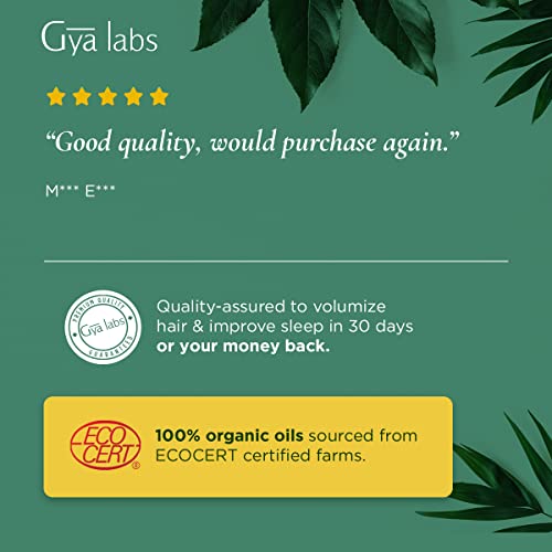 Gya Labs Aceite esencial orgánico de hoja de laurel de para el crecimiento del cabello, alivio del sueño, dolor muscular y cabello fino, 100 aceite puro de grado terapéutico para aromaterapia, 10 ml