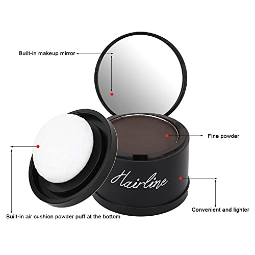 Hairline Powder, Makeup Hairline Shadow Powder Waterproof Hairline Powder Makeup Corrector de cabello Root Cover Cobertura para mujeres y niñas(1#)