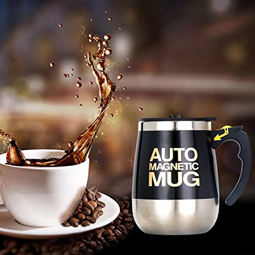 Hara Tazas automáticas eléctricas perezosas auto agitando taza taza café leche mezcla taza inteligente USB de acero inoxidable jugo mezcla taza