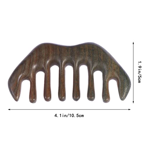 HEALLILY 2 Unids Peinado de Cabello de Madera GUASHA Scrapping Massage Massage Peine Herramientas de Guasha Board para SPA Acupuntura Disparador Punto Tratamiento en El Pelo de La