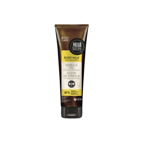 Hello Nature Marula Oil Body Balm | Bálsamo de Aceite de Marula 250 ml | Con Propiedades Antioxidantes Para Pieles Opacas| Contiene vitamina E y Aceite de Jojoba