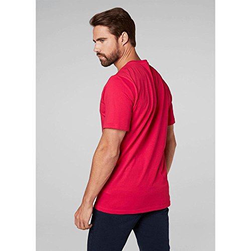 Helly Hansen HH Logo - Camiseta para Hombre, Color Rojo, Talla L