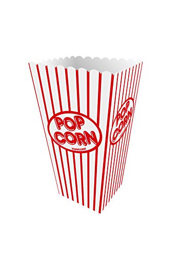 HENBRANDT 10 Piezas Mini Cajas de Palomitas de Maíz Cartones Palomitas para Decoración Cumpleaños Fiestas Noche de Cine y Navidad