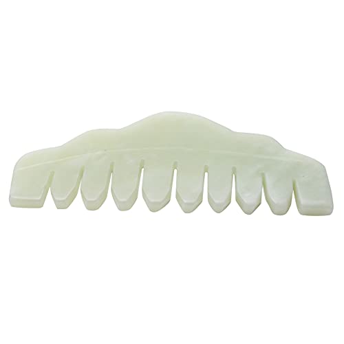 Heritan Tradicional naturaleza Jade Peine Masaje Spa Acupuntura Cabeza Terapia Punto de Disparador Tratamiento en Cabeza Gua Sha Junta