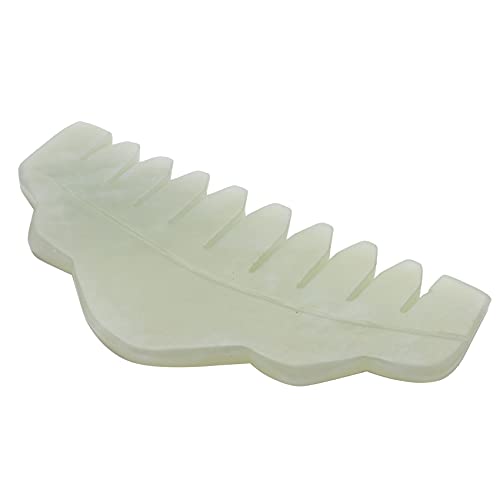 Heritan Tradicional naturaleza Jade Peine Masaje Spa Acupuntura Cabeza Terapia Punto de Disparador Tratamiento en Cabeza Gua Sha Junta