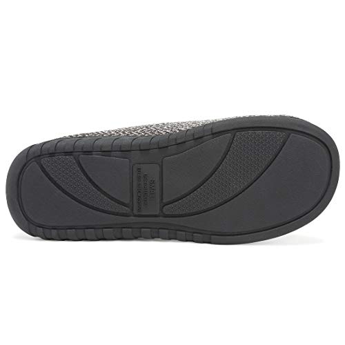 incarpo Zapatillas Casa Hombre Antideslizante de Interior y Exterior Pantuflas Vellón de Coral Cálido y Confortable Zapatillas,Negro,40/41 EU