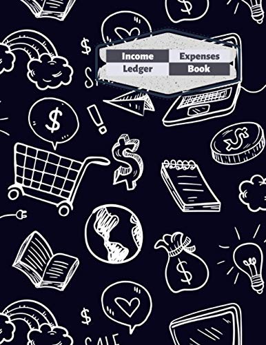 Income Expenses Ledger Book: Ledger Book Simple for Bookkeeping and Small Business Income and Expense , Large Simple Accounting Ledger Book for ... 120 Page ( notebook Income and expense )