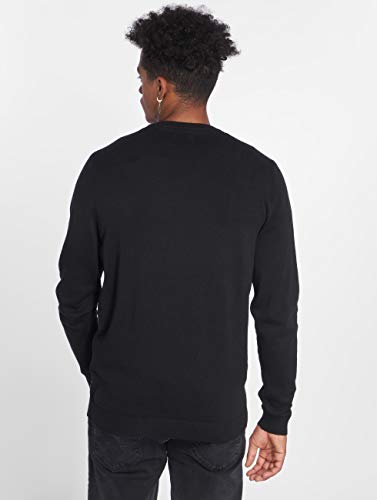 Jack & Jones Jjebasic Knit Crew Neck Noos Suéter, Negro (Black), XL para Hombre