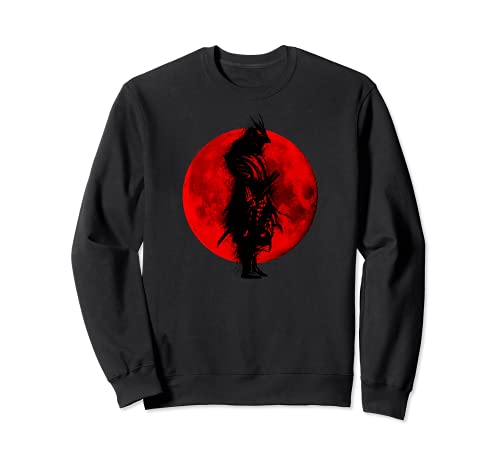 Japón Samurai Shinto Buddhisnus Anime Luna Roja Sensai Sudadera