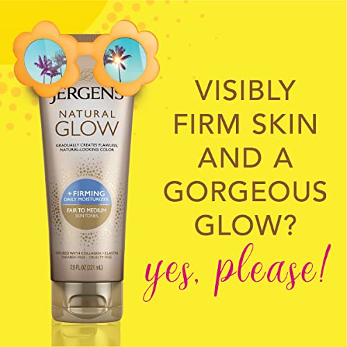 Jergens Natural Glow Firming Moisturizer, Fair to Medium Skin Tones 7.5 Ounces by Jergens