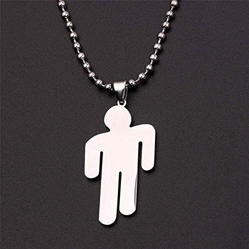 JFAN Collar Humanoide Fans Joyería Colgante de Acero Inoxidable Cadenas