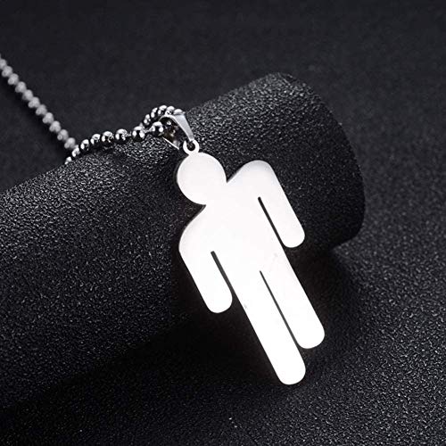JFAN Collar Humanoide Fans Joyería Colgante de Acero Inoxidable Cadenas