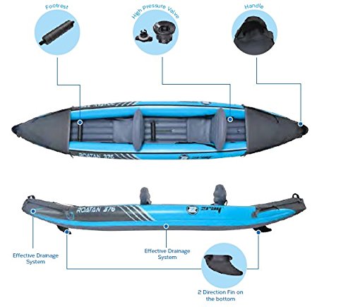 Jilong - Zray Roatan 376-kayak 2 personas - Turquesa