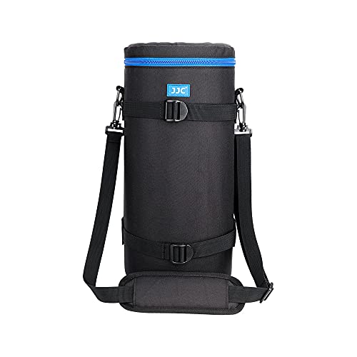JJC - Estuche de lujo con bolsa para lentes para lentes Sony FE 200-600 mm F5.6-6.3 G OSS, accesorios para lentes resistentes al agua Estuche protector con correa para el hombro y cojín desmontable