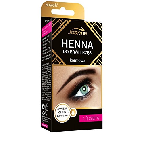 Joanna – Henna Color Crema para cejas y pestañas – 1.0 Negro
