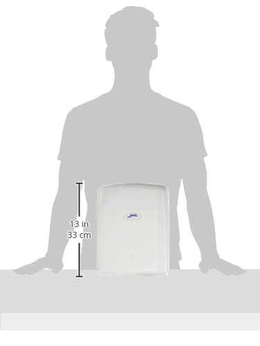 Jofel AH37000 - Dispensador de toallas formato zig-zag, admite 600 toallas, color blanco