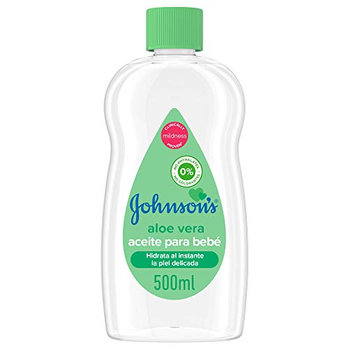 Johnson's Baby Aloe Vera Aceite, hidrata y nutre al instante - 1 x 500 ml