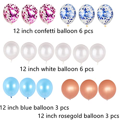 Juego de decoración de 35 cumpleaños para mujer, hombre, arco iris, decoración de cumpleaños para 35 años, decoración de 35 globos con guirnalda de Happy Birthday para género Reveal, hombre y mujer