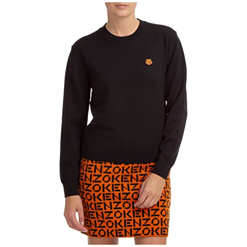 Kenzo Mujer suéter Tiger Crest Nero S