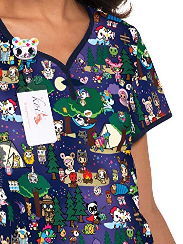 KOI Tokidoki Eve Henley - Camiseta para mujer - - Small
