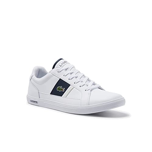 Lacoste Europa 0722 1 SMA - Zapatillas bajas para hombre, blanco/azul marino, 41 EU