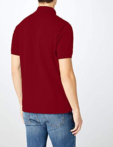 Lacoste L1212 Camisa Polo, Hombre, Rojo (Bordeaux), 6XL