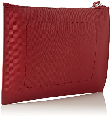 Lacoste NF2791AA, Clutch para Mujer, Bordeaux Fango, Talla única