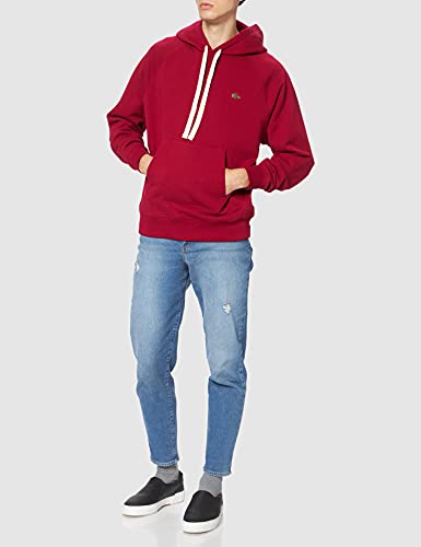 Lacoste SH9202 Sudadera para Hombre, Bordeaux, S