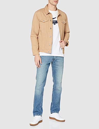 Lacoste Sport TH2042 Camiseta, Blanc/Marine, M para Hombre