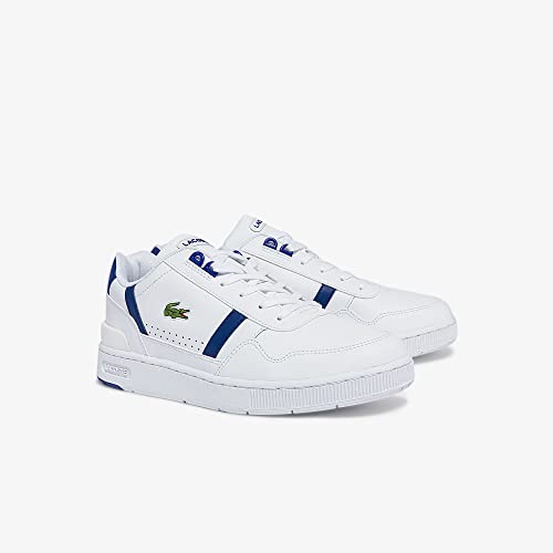 Lacoste T-Clip 0722 1 SMA, Zapatillas Hombre, Wht/BLU, 42 EU