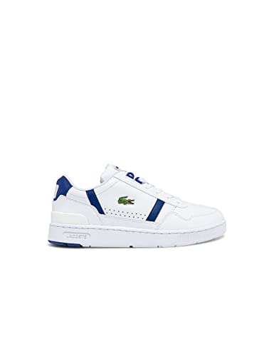 Lacoste T-Clip 0722 1 SMA, Zapatillas Hombre, Wht/BLU, 42 EU