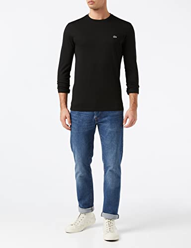 Lacoste TH6712 Camiseta, Noir, XL para Hombre