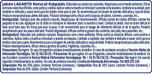 Lagarto pastillas de Jabón Natural - Paquete De 20 Pastillas de 150 Gr -Total: 3000 Gr