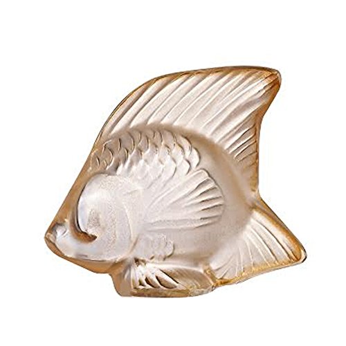 Lalique dorado Luster pescado | 10543400