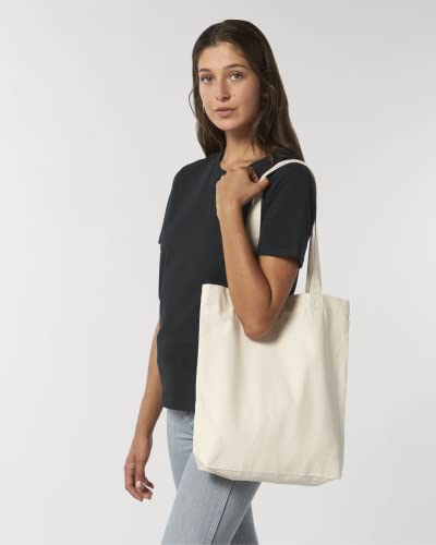 latostadora Bolsa de tela Tote bag con asas Bolsa Bebe Ballena Yubarta - Bolsa Tela 100 - Natural M - ref. 998536-P