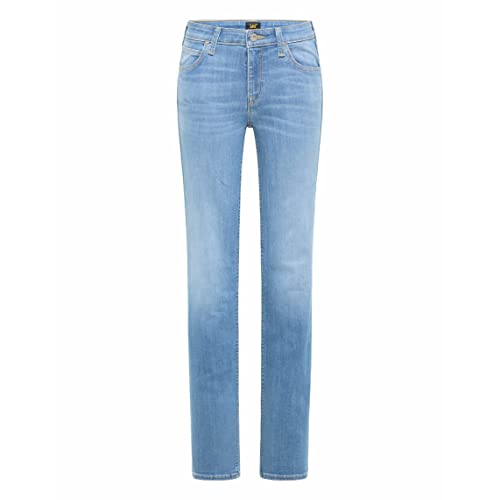 Lee Marion Straight Vaqueros, Luz Usado, 27W / 33L para Mujer