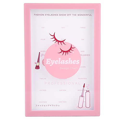Libro de almacenamiento de pestañas postizas vacío 20 tipos de estilos de pestañas Caja de presentación de pestañas, organizador de catálogo de pestañas postizas de maquillaje impermeable, herramienta