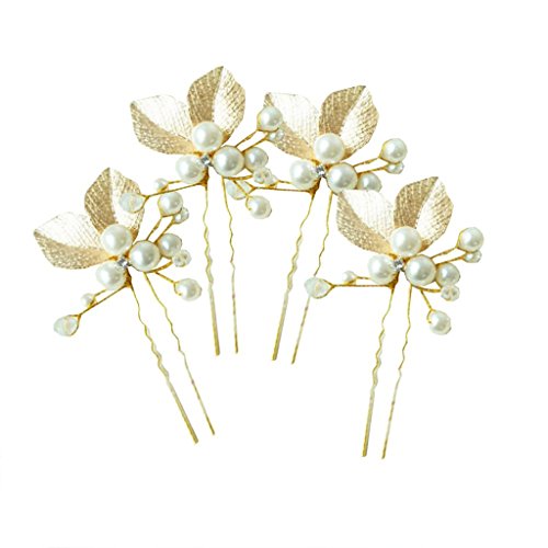 Little Sporter perlas brillantes boda novia joyas novia pelo joyas brillantes Pinza de pelo