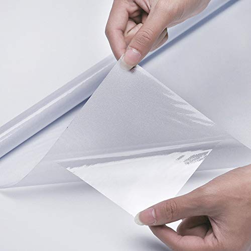 LMKJ Película de Ventana esmerilada de PVC, Pegatina de Vidrio Impermeable autoadhesiva electrostática, película de Vidrio Esmerilado de privacidad Opaca A58 45x100cm