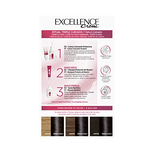 L'Oréal Paris Excellence Coloración Crème Triple Protección 1 Negro