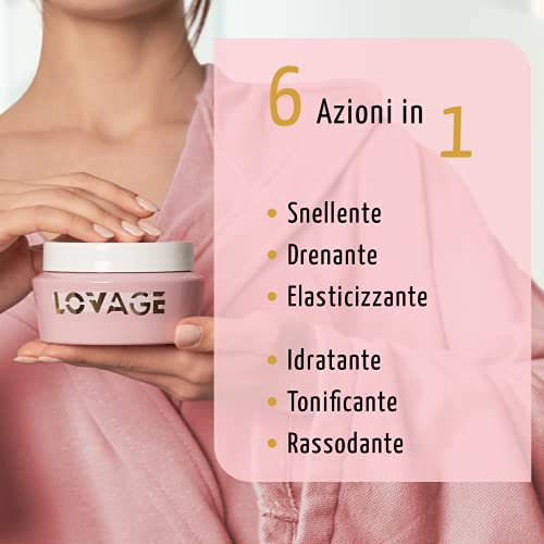 Lovage | Crema Reductora Abdomen Mujer, Anticelulitico Reductor Potente | Tratamiento Adelgazante Reafirmante y Quemador De Grasa | Crema Anticelulitica Reductora Extreme Vientre Plano 250 ml