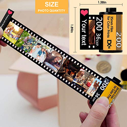 Luincas llavero personalizado con foto,Llavero de rollo de película de cámara personalizada para parejas,regalos para mujer hombre