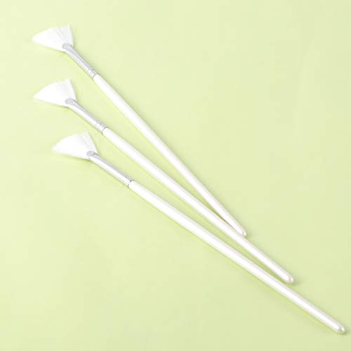 Lurrose Cepillo de Máscara Facial Aplicador de Máscara de Barro Cara Cepillos de Máscara de Bricolaje Herramientas de Belleza Facial Suministros para El Cuidado de La Piel 3 Piezas